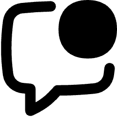 Chat Bubble Square Notification Icon from Flex Remix Set