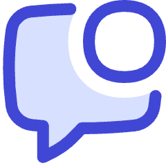 Chat Bubble Square Notification Icon from Flex Duo Set