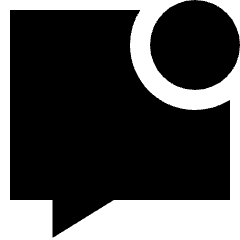 Chat Bubble Square Notification Icon from Sharp Solid Set
