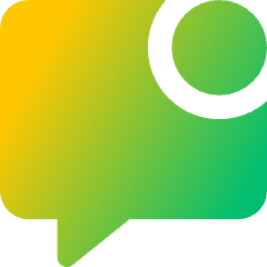 Chat Bubble Square Notification Icon from Core Gradient Set