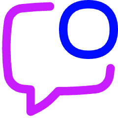Chat Bubble Square Notification Icon from Flex Neon Set