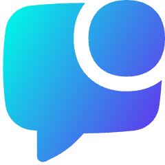 Chat Bubble Square Notification Icon from Flex Gradient Set