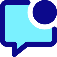 Chat Bubble Square Notification Icon from Core Pop Set