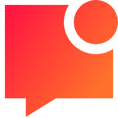 Chat Bubble Square Notification Icon from Sharp Gradient Set