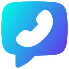 Chat Bubble Square Phone Icon from Flex Gradient Set
