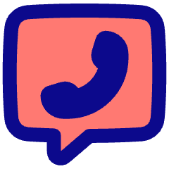 Chat Bubble Square Phone Icon from Plump Pop Set