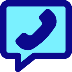 Chat Bubble Square Phone Icon from Core Pop Set