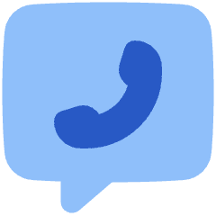 Chat Bubble Square Phone Icon from Plump Flat Set