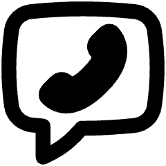 Chat Bubble Square Phone Icon from Flex Remix Set