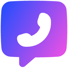 Chat Bubble Square Phone Icon from Plump Gradient Set
