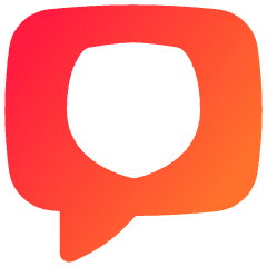 Chat Bubble Square Protect Icon from Flex Gradient Set