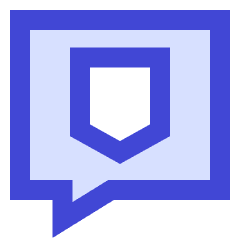 Chat Bubble Square Protect Icon from Sharp Duo Set