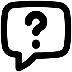 Chat Bubble Square Question Icon from Flex Remix Set