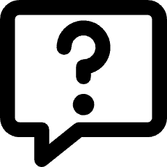 Chat Bubble Square Question Icon from Core Remix Set