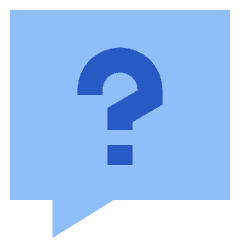 Chat Bubble Square Question Icon from Sharp Flat Set