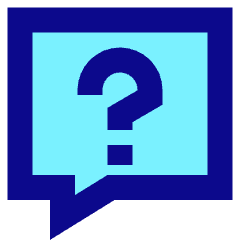 Chat Bubble Square Question Icon from Sharp Pop Set