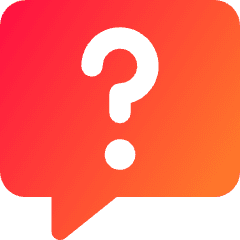 Chat Bubble Square Question Icon from Core Gradient Set