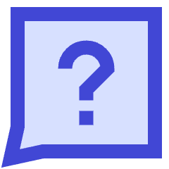 Chat Bubble Square Question Icon from Sharp Duo Set