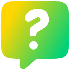 Chat Bubble Square Question Icon from Plump Gradient Set