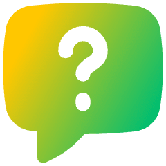 Chat Bubble Square Question Icon from Flex Gradient Set