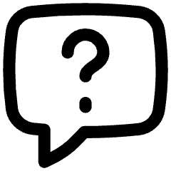 Chat Bubble Square Question Icon from Flex Line Set