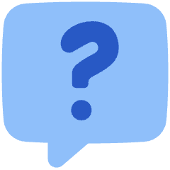 Chat Bubble Square Question Icon from Plump Flat Set