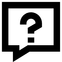 Chat Bubble Square Question Icon from Sharp Remix Set