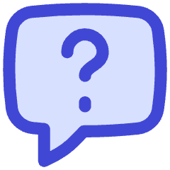 Chat Bubble Square Question Icon from Flex Duo Set