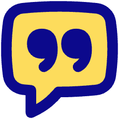 Chat Bubble Square Quotation Icon from Flex Pop Set