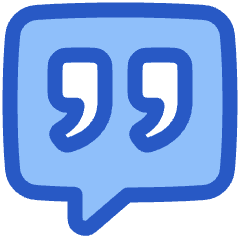 Chat Bubble Square Quotation Icon from Plump Duo Set