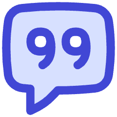 Chat Bubble Square Quotation Icon from Flex Duo Set