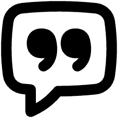 Chat Bubble Square Quotation Icon from Flex Remix Set