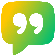 Chat Bubble Square Quotation Icon from Flex Gradient Set