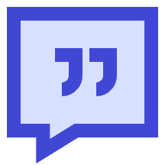 Chat Bubble Square Quotation Icon from Sharp Duo Set