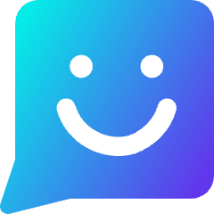Chat Bubble Square Smiley 1 Icon from Core Gradient Set