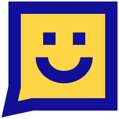 Chat Bubble Square Smiley 1 Icon from Sharp Pop Set