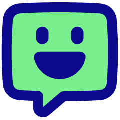 Chat Bubble Square Smiley 2 Icon from Plump Pop Set