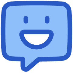 Chat Bubble Square Smiley 2 Icon from Plump Duo Set