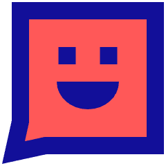 Chat Bubble Square Smiley 2 Icon from Sharp Pop Set