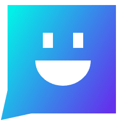 Chat Bubble Square Smiley 2 Icon from Sharp Gradient Set