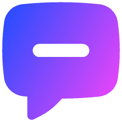 Chat Bubble Square Subtract Icon from Flex Gradient Set