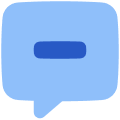 Chat Bubble Square Subtract Icon from Plump Flat Set