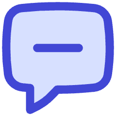 Chat Bubble Square Subtract Icon from Flex Duo Set