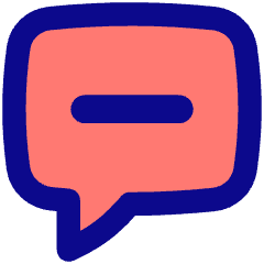 Chat Bubble Square Subtract Icon from Flex Pop Set