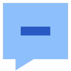 Chat Bubble Square Subtract Icon from Sharp Flat Set