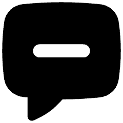 Chat Bubble Square Subtract Icon from Flex Solid Set
