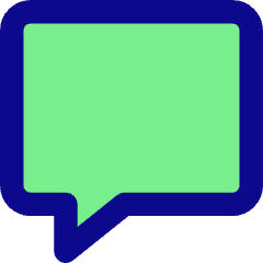 Chat Bubble Square Icon from Core Pop Set