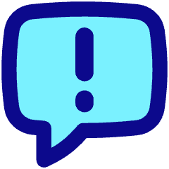 Chat Bubble Square Warning Icon from Flex Pop Set