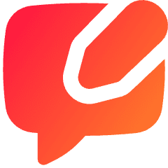 Chat Bubble Square Write Icon from Flex Gradient Set