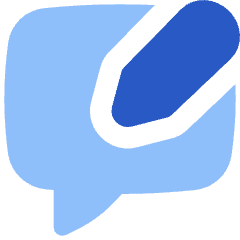 Chat Bubble Square Write Icon from Flex Flat Set